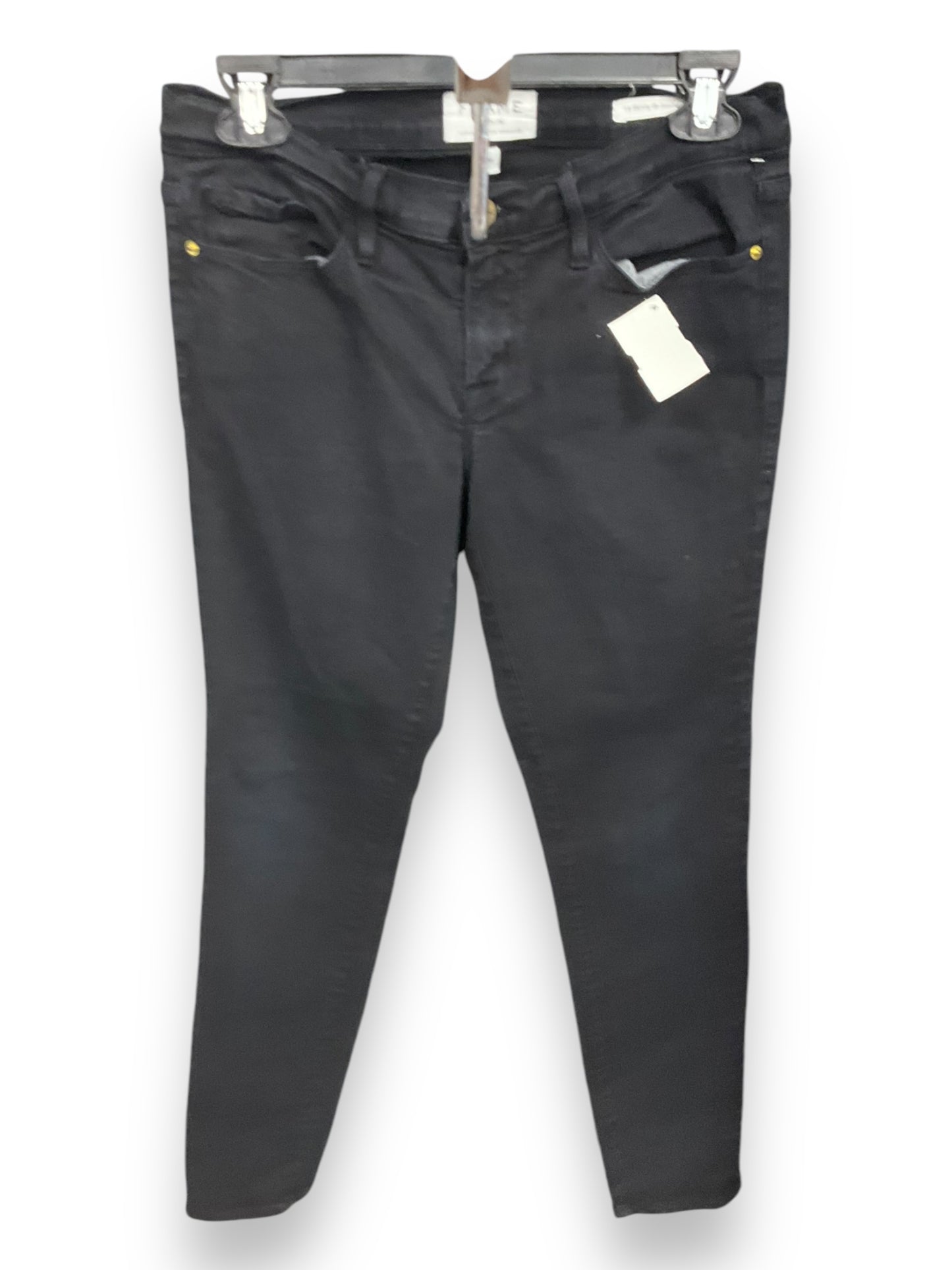 Jeans Skinny By Frame In Black, Size: 6