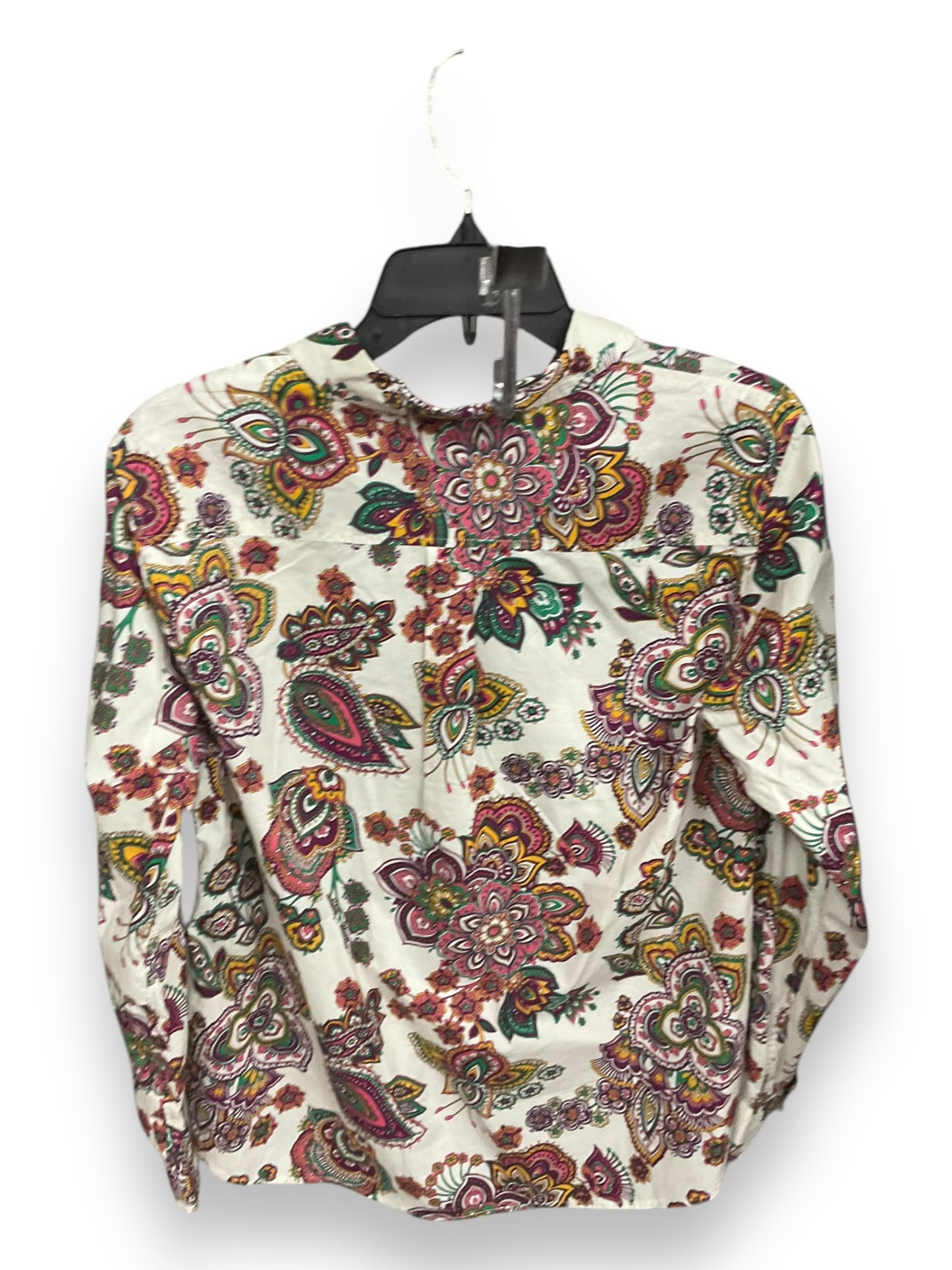 Blouse Long Sleeve By Talbots In Multi-colored, Size: L