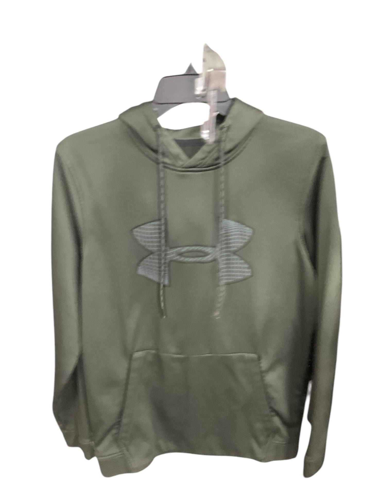 Athletic Sweatshirt Hoodie By Under Armour In Green, Size: M