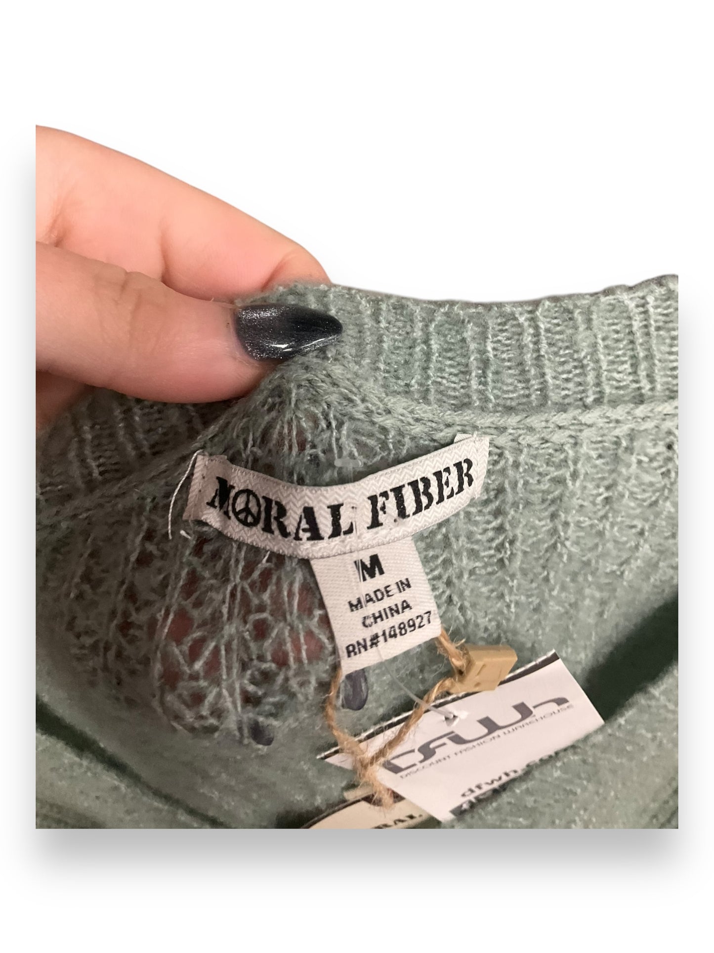 Sweater By Clothes Mentor In Green, Size: M