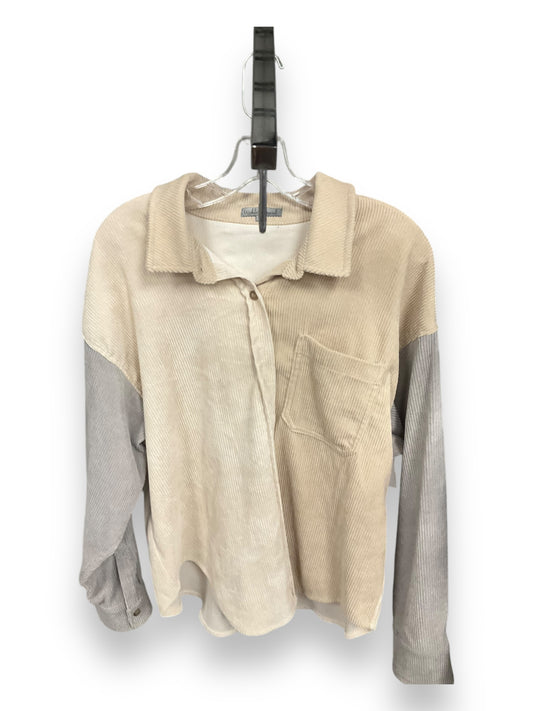 Jacket Shirt By Wishlist In Beige, Size: S