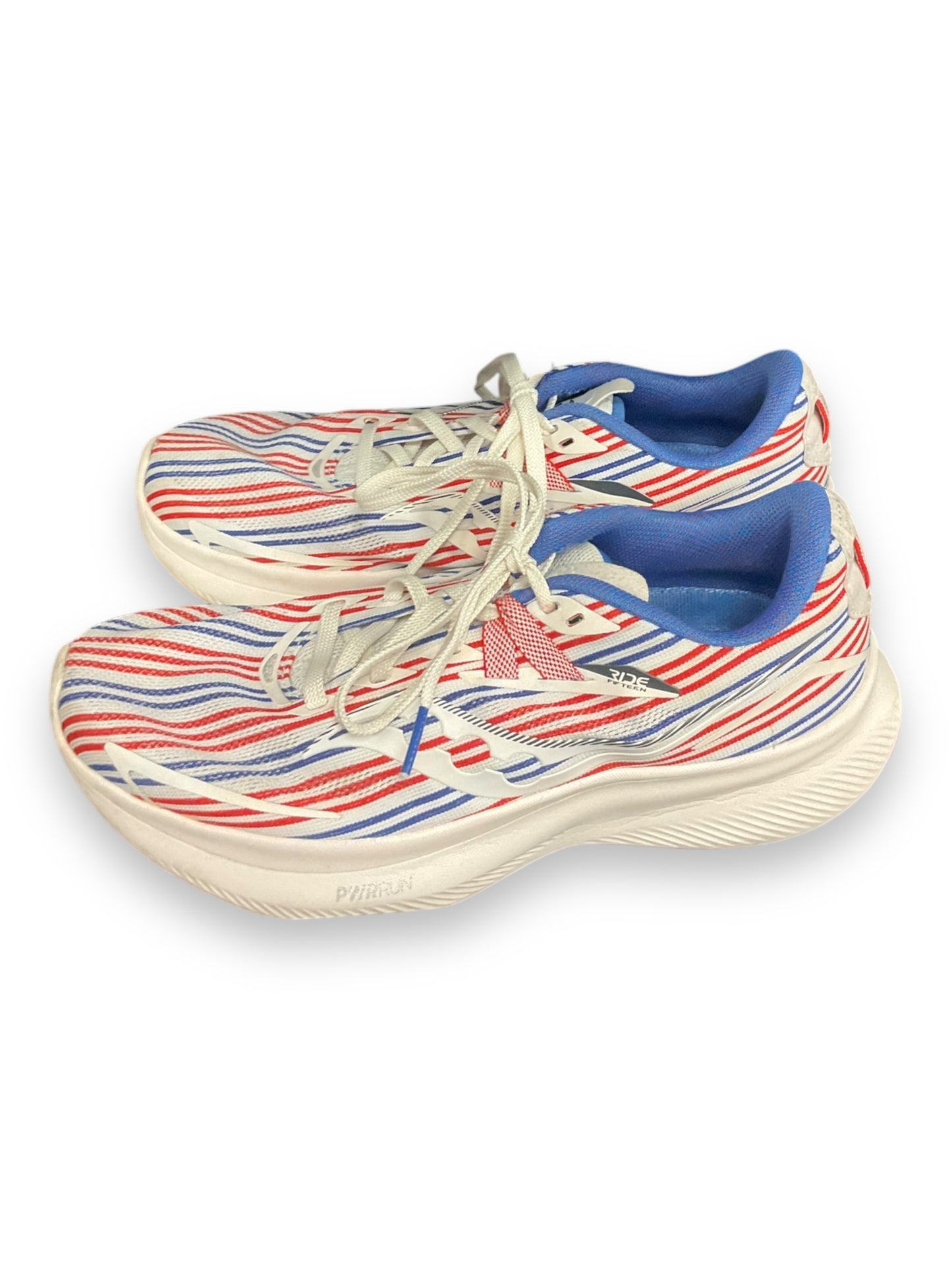 Shoes Sneakers By Clothes Mentor In Blue & Red & White, Size: 7.5