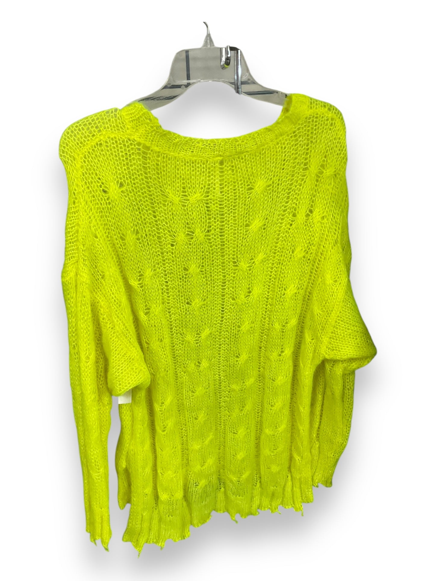 Sweater By Anthropologie In Yellow, Size: Xl