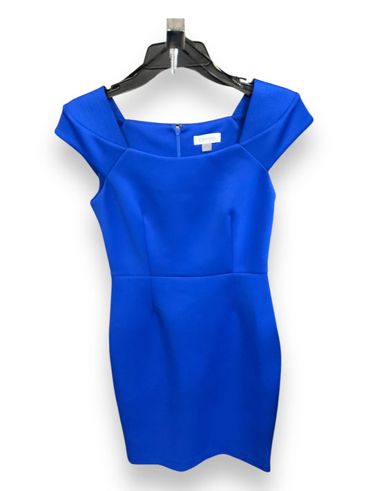 Dress Casual Midi By Calvin Klein In Blue, Size: 6