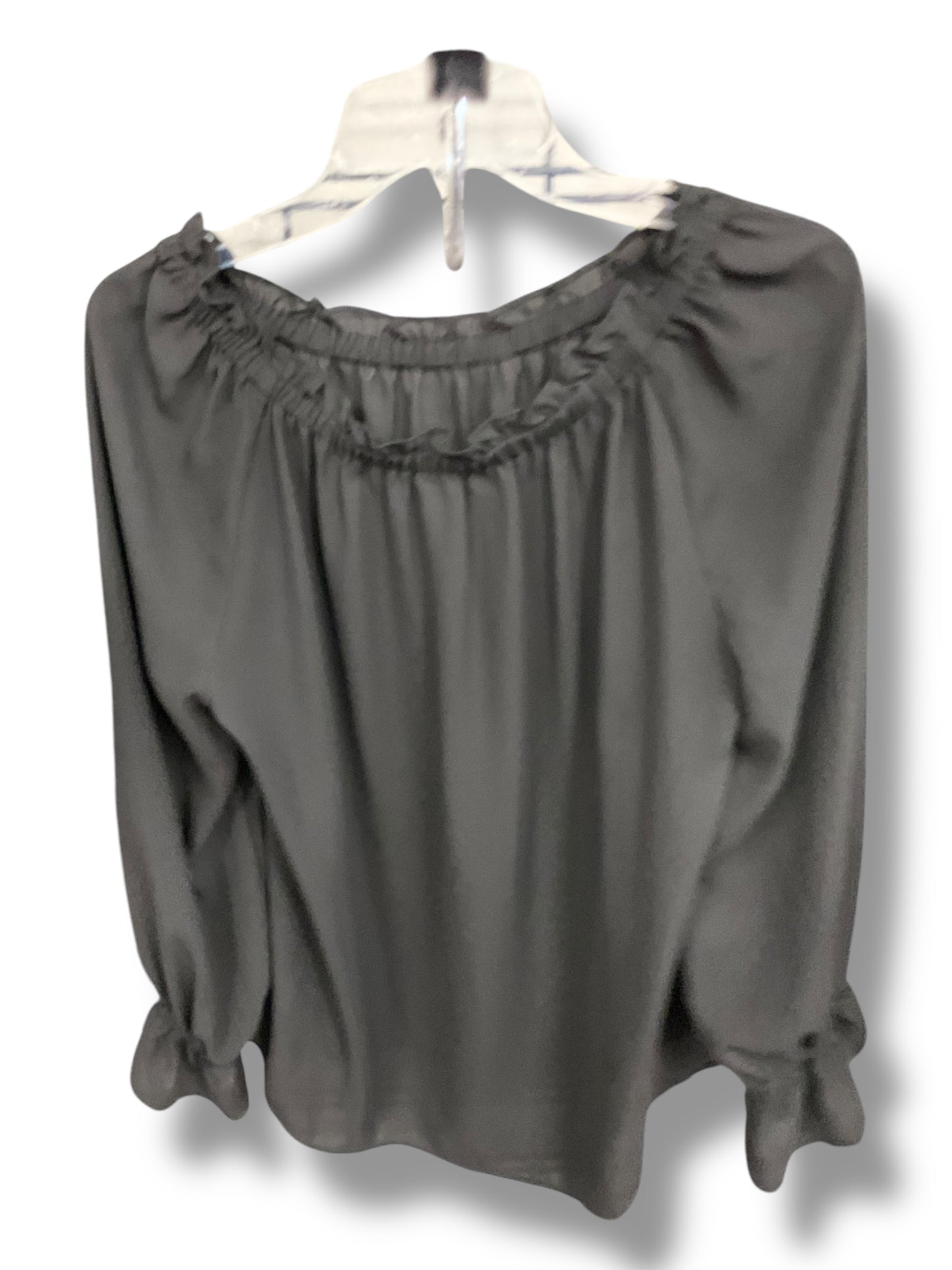 Top Long Sleeve By Talbots In Black, Size: M