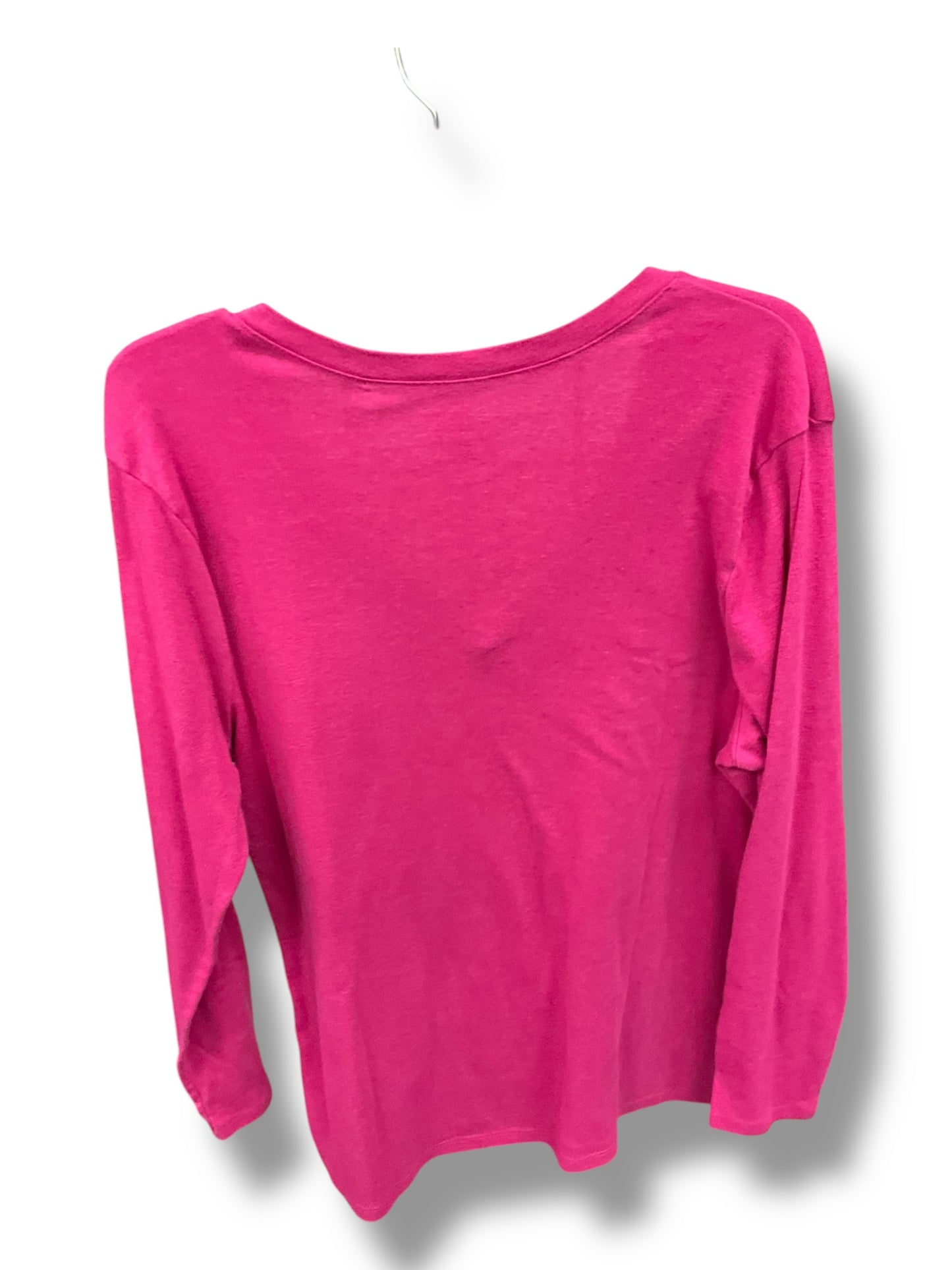 Top Long Sleeve Basic By Old Navy In Pink, Size: 2x