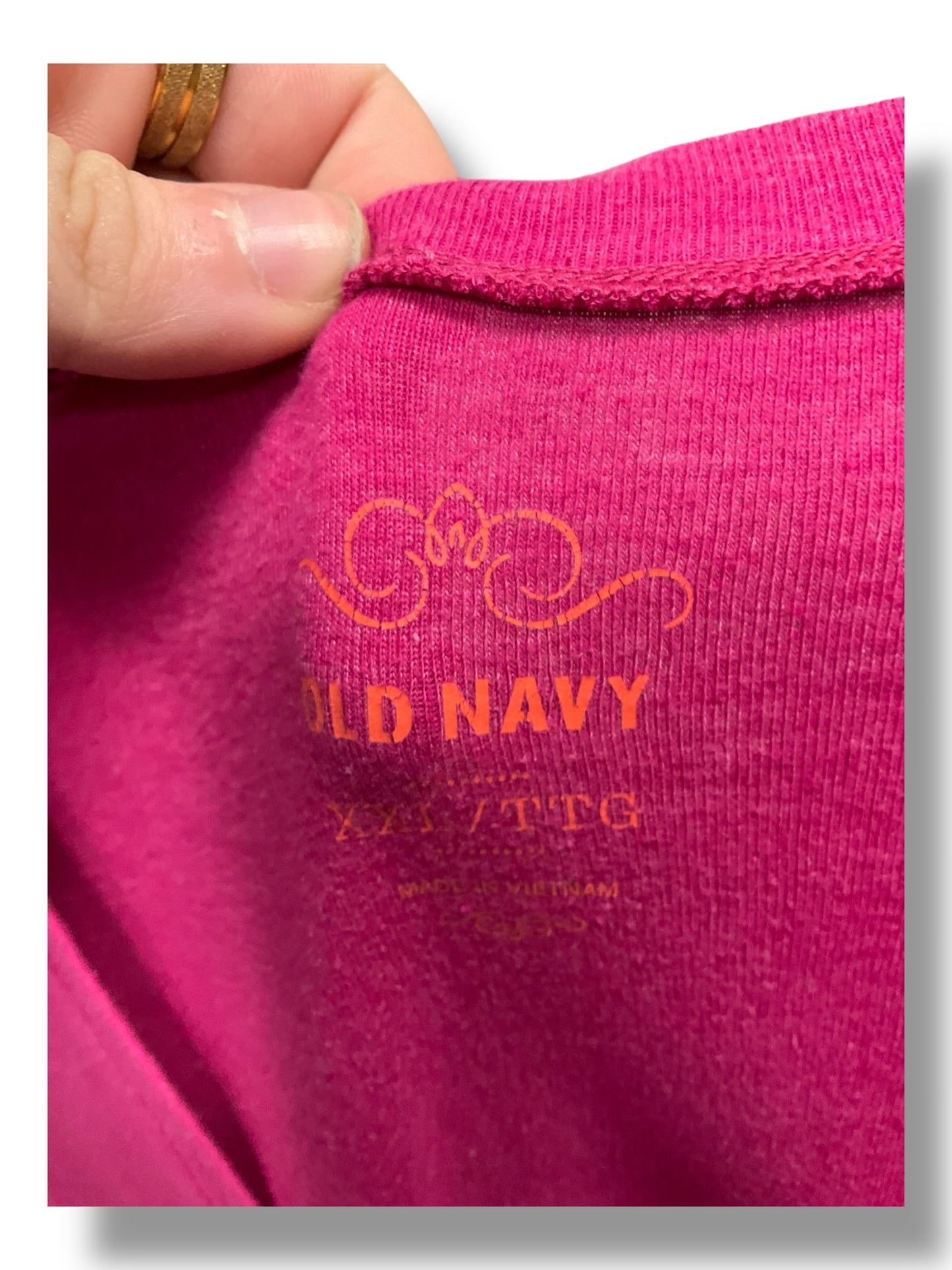 Top Long Sleeve Basic By Old Navy In Pink, Size: 2x