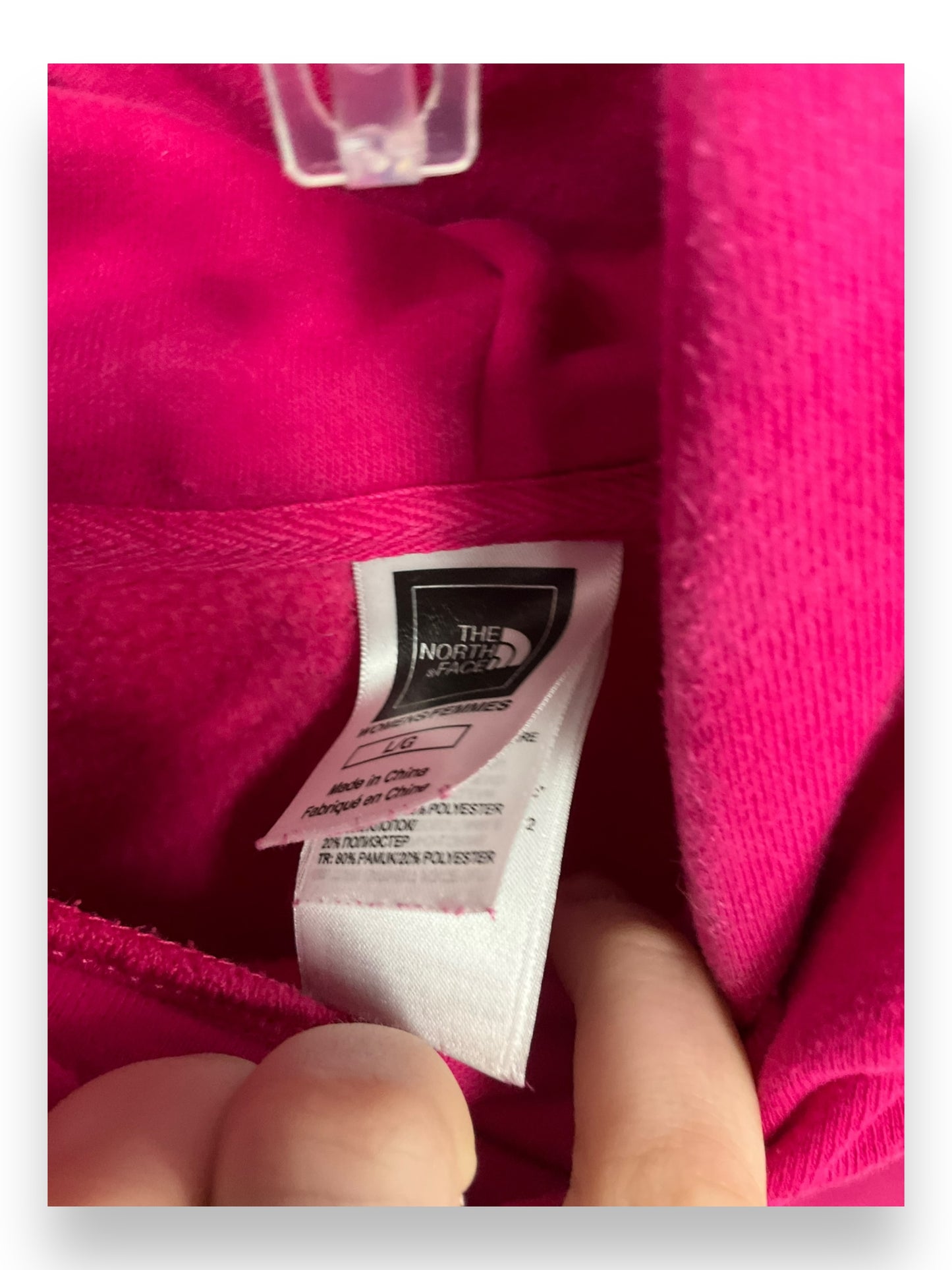 Sweatshirt Hoodie By The North Face In Pink, Size: L