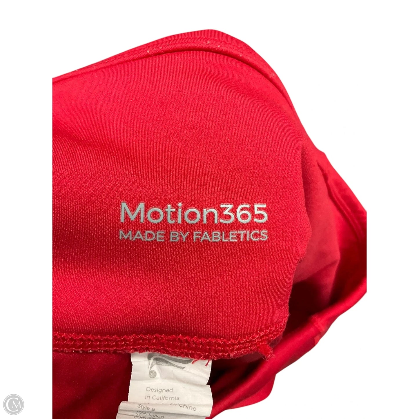 Athletic Leggings By Clothes Mentor In Red, Size: L