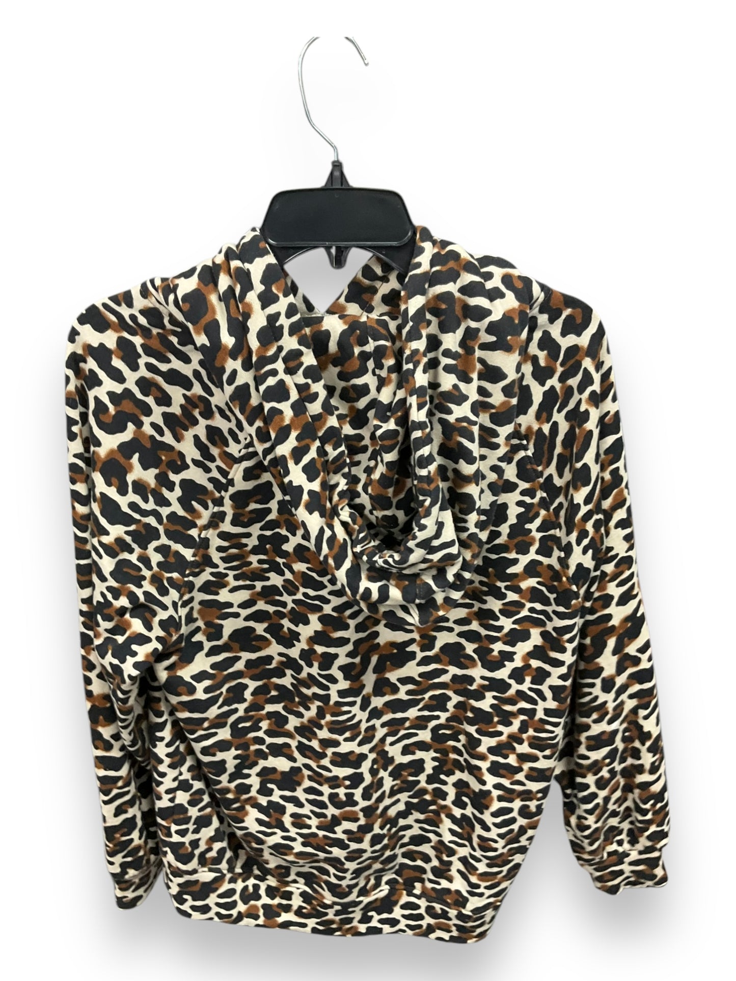 Athletic Sweatshirt Hoodie By Lou And Grey In Animal Print, Size: S