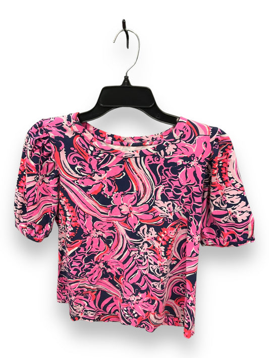 Top Short Sleeve Designer By Lilly Pulitzer In Multi-colored, Size: M