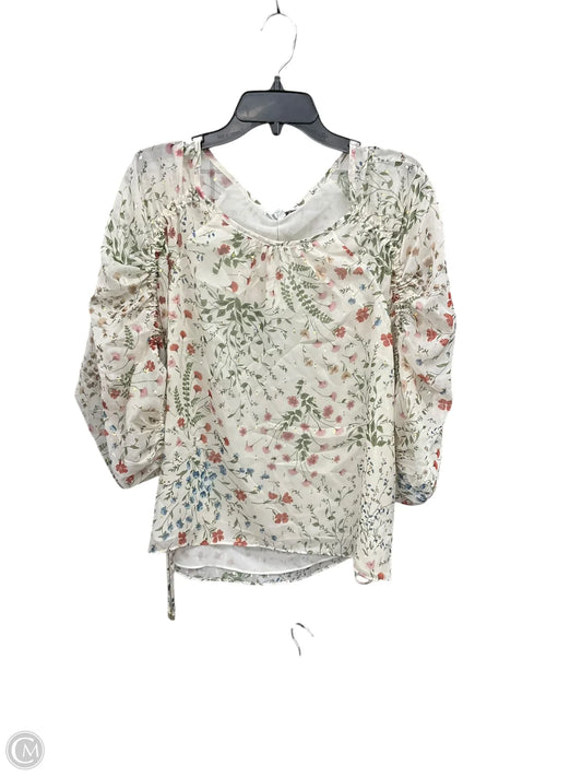 Top 3/4 Sleeve By Joie In Multi-colored, Size: L