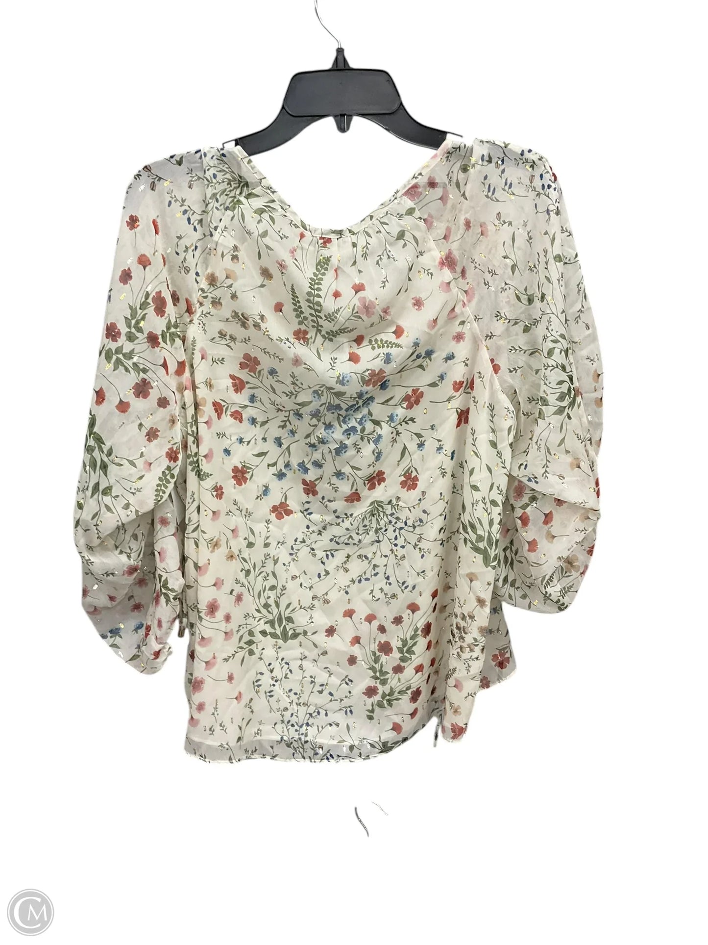 Top 3/4 Sleeve By Joie In Multi-colored, Size: L