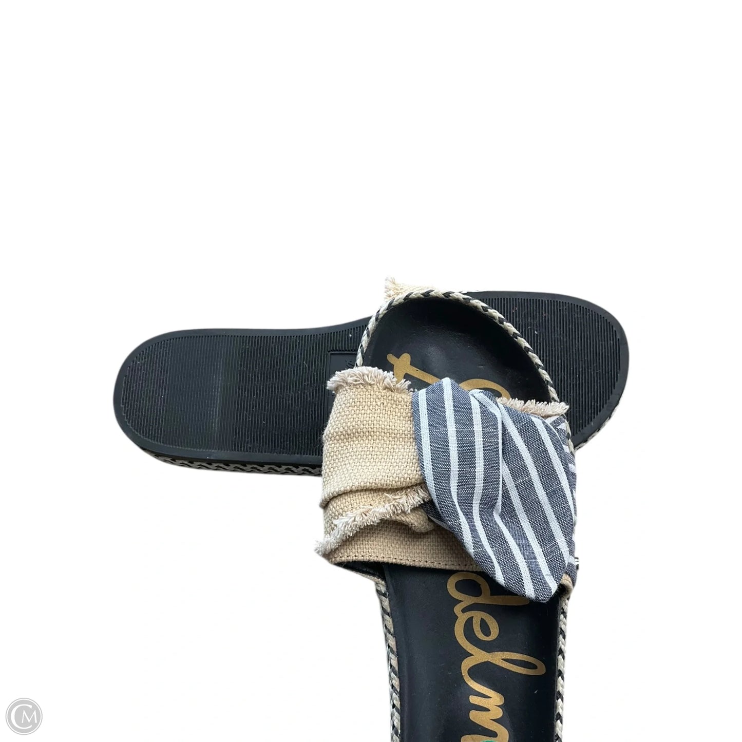 Sandals Flats By Sam Edelman In Blue & Tan, Size: 8