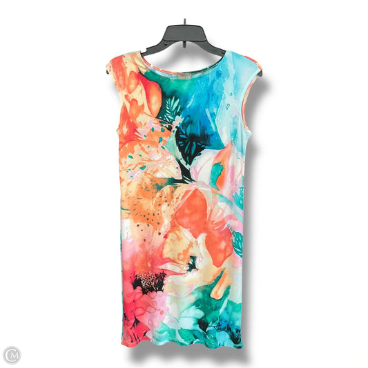 Dress Casual Midi By Chicos In Multi-colored, Size: L