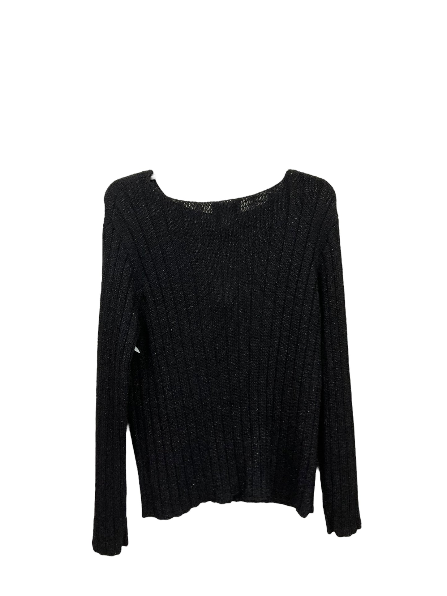 Sweater By Jones New York In Black, Size: Large