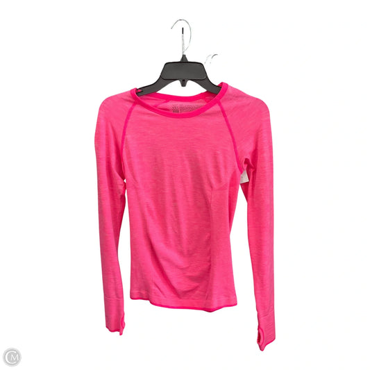 Athletic Top Long Sleeve Crewneck By Victorias Secret In Pink, Size: S