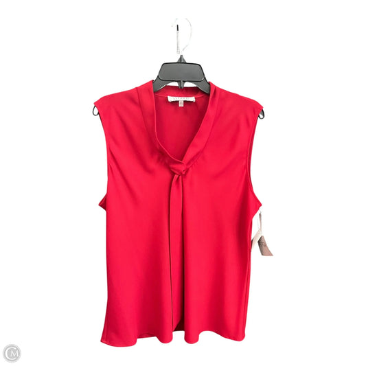 Top Sleeveless By Kasper In Red, Size: Xl