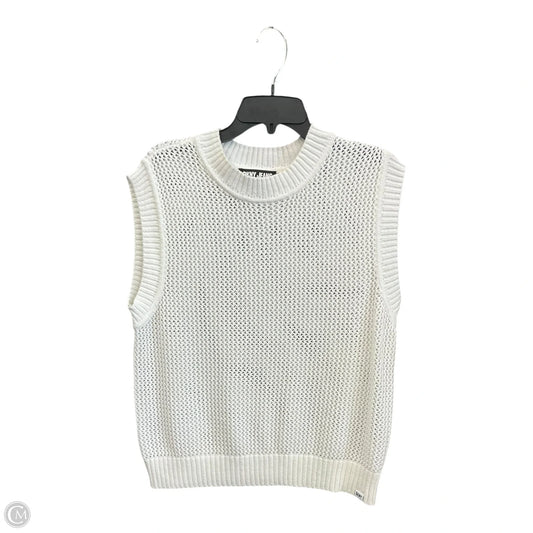 Sweater By Dkny In White, Size: Xl