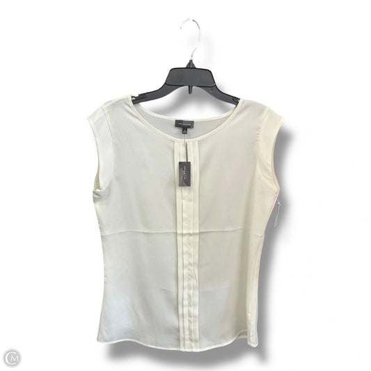 Top Sleeveless By Limited In Ivory, Size: S