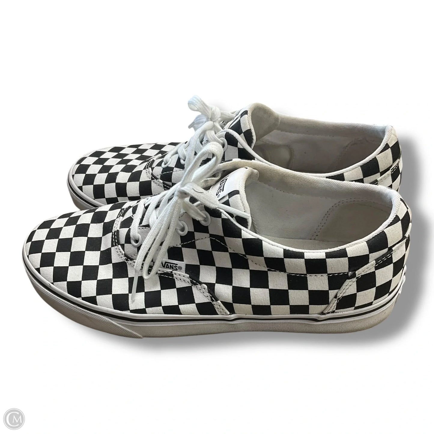 Shoes Sneakers By Vans In Black & White, Size: 11