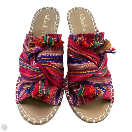 Sandals Heels Wedge By Altard State In Multi-colored, Size: 8