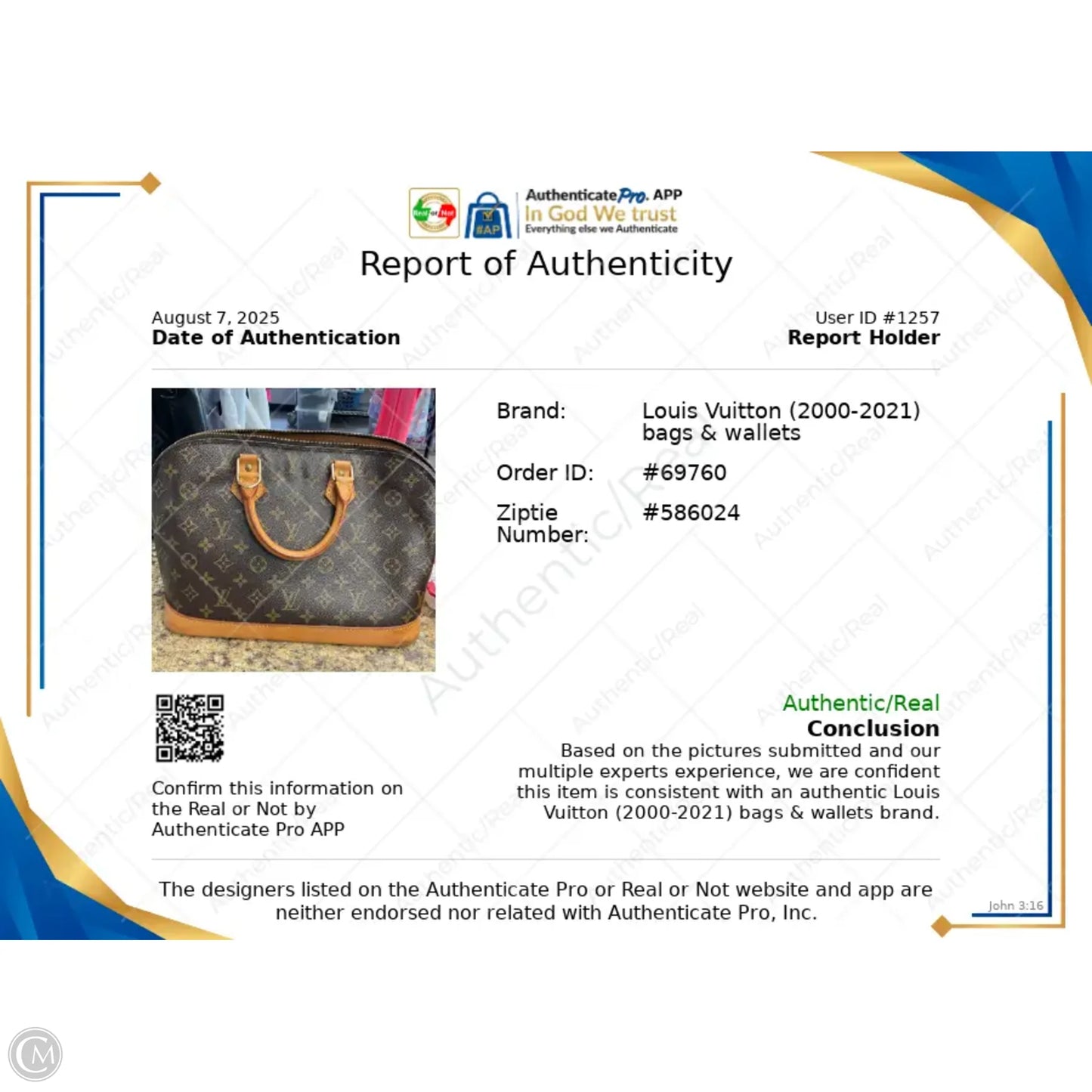Handbag Luxury Designer By Louis Vuitton, Size: Medium