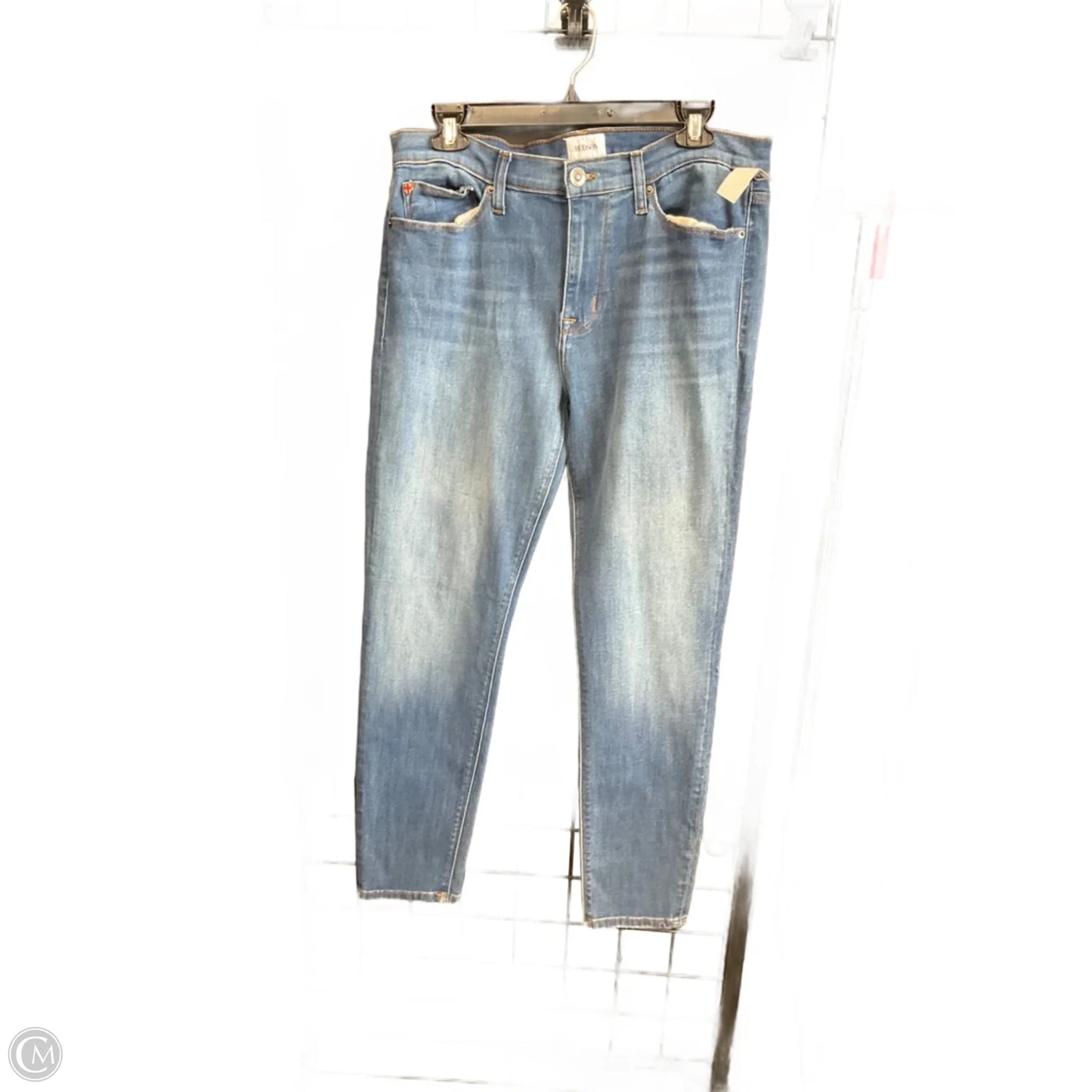 Jeans Skinny By Hudson In Blue Denim, Size: 10