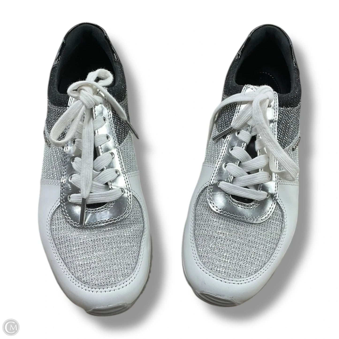 Shoes Sneakers By Michael By Michael Kors In Black & Silver, Size: 7.5