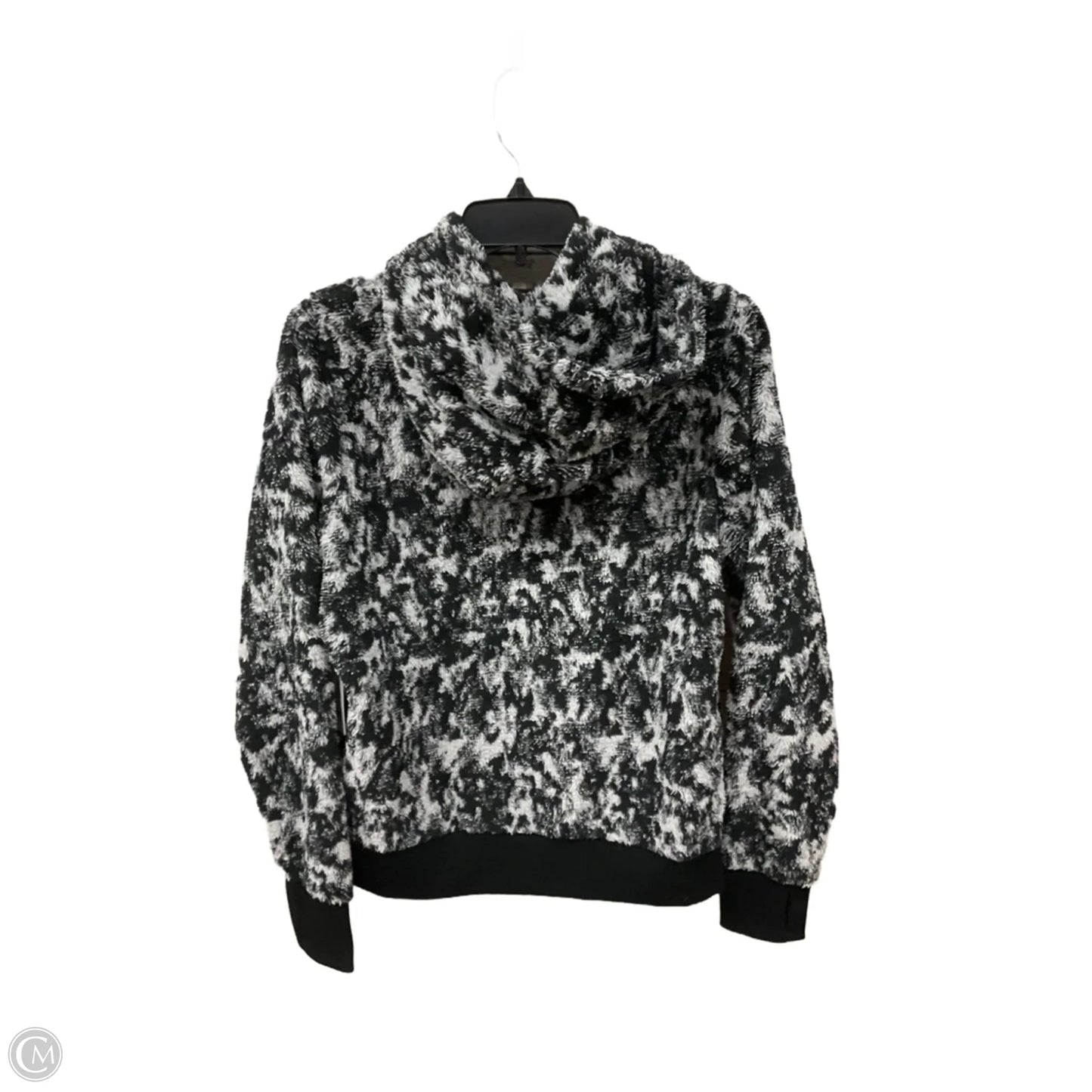 Athletic Sweatshirt Hoodie By Athleta In Black & Grey, Size: S