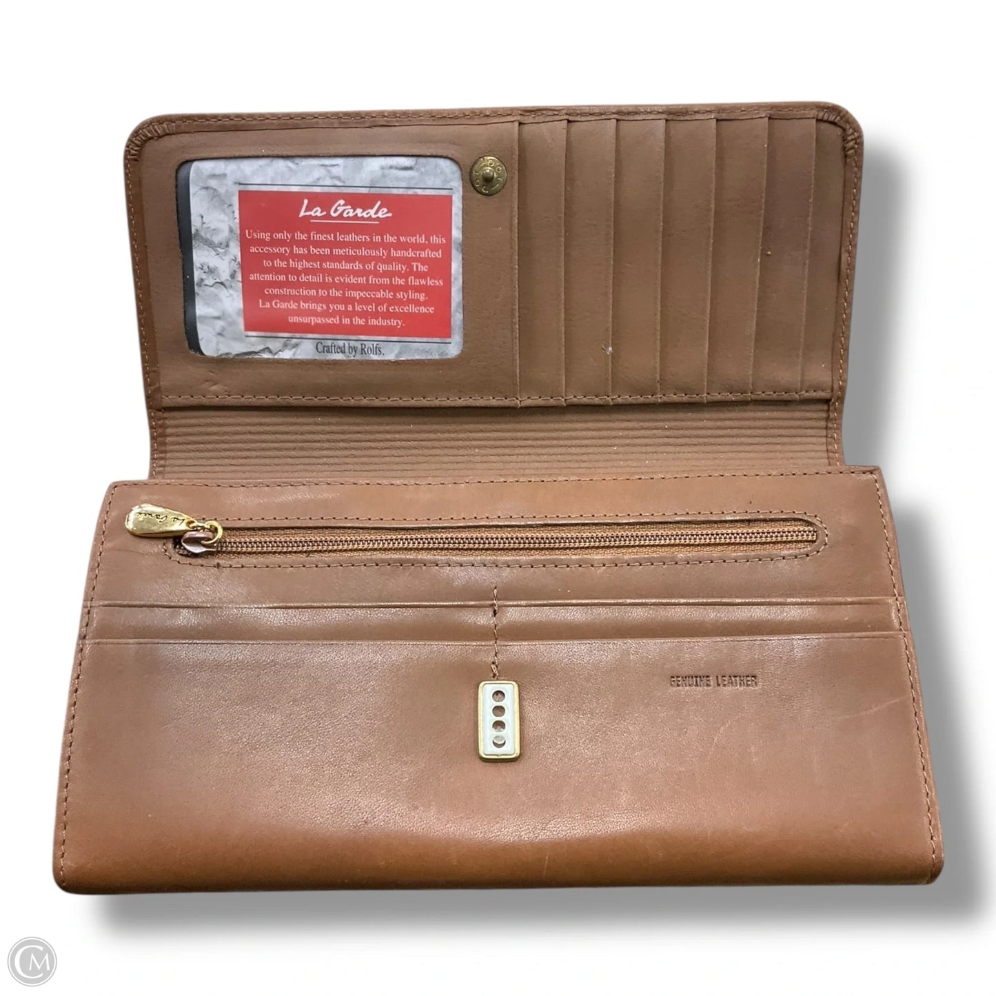 Wallet Leather By Clothes Mentor, Size: Medium