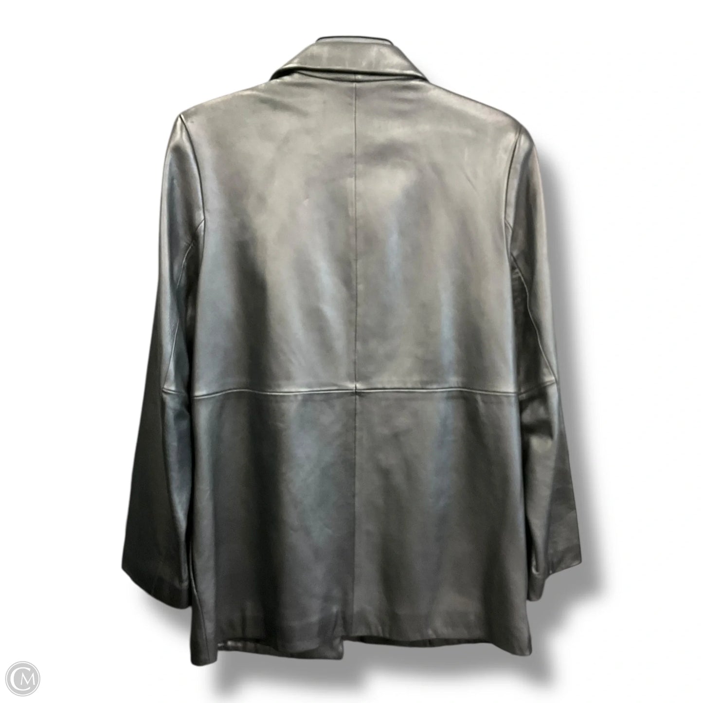 Jacket Leather By Banana Republic In Black, Size: M