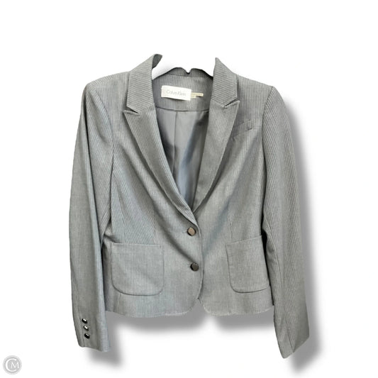 Blazer By Calvin Klein In Grey, Size: M