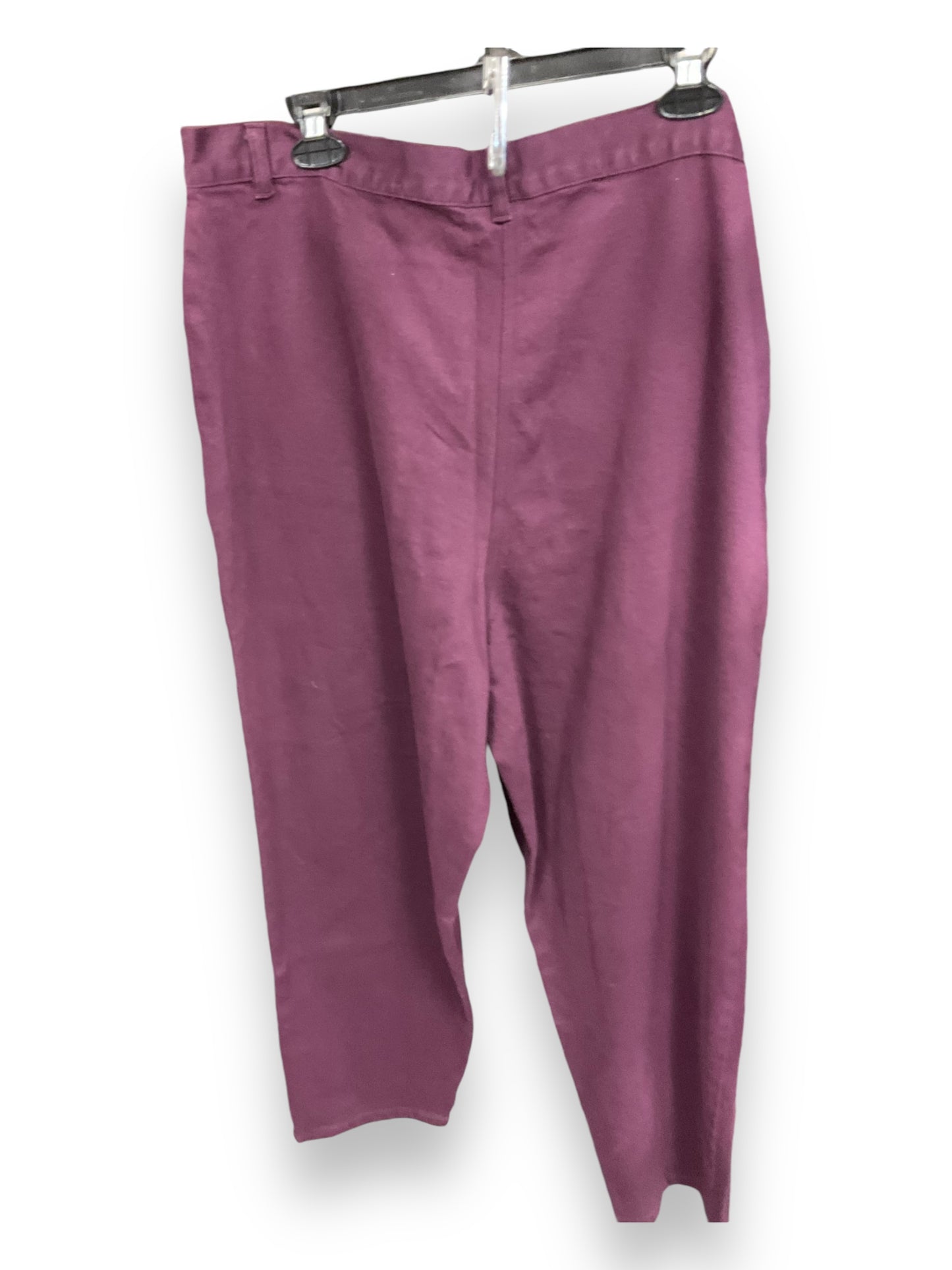 Pants Work/dress By Romans In Eggplant, Size: 16