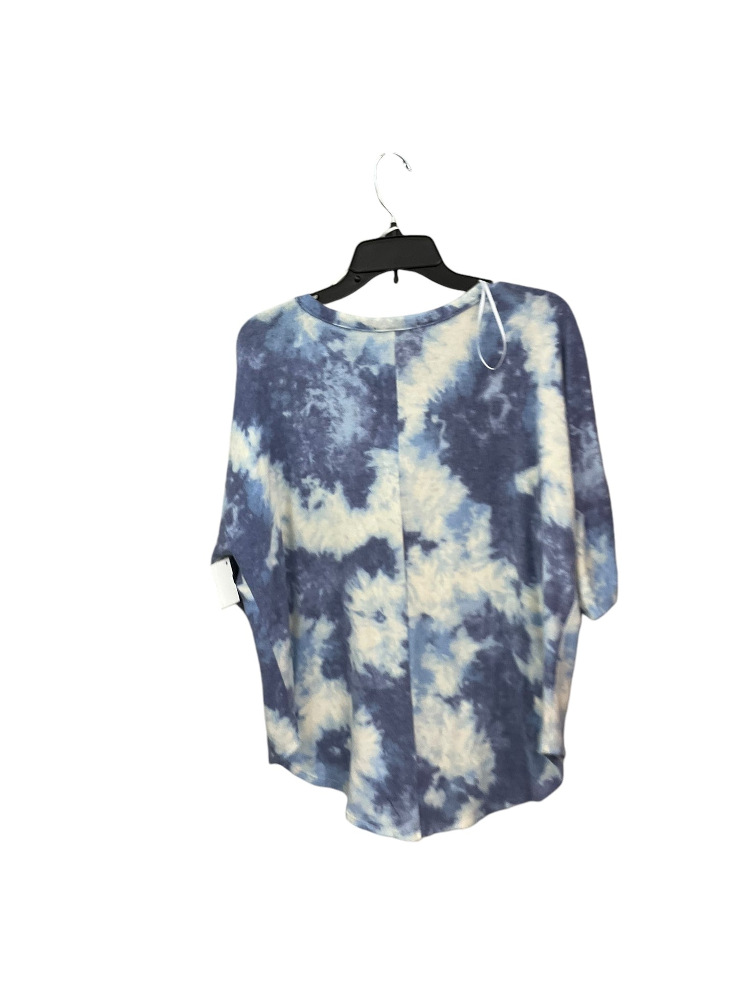 Top 2pc Long Sleeve By Kim & Cami In Blue, Size: 1x