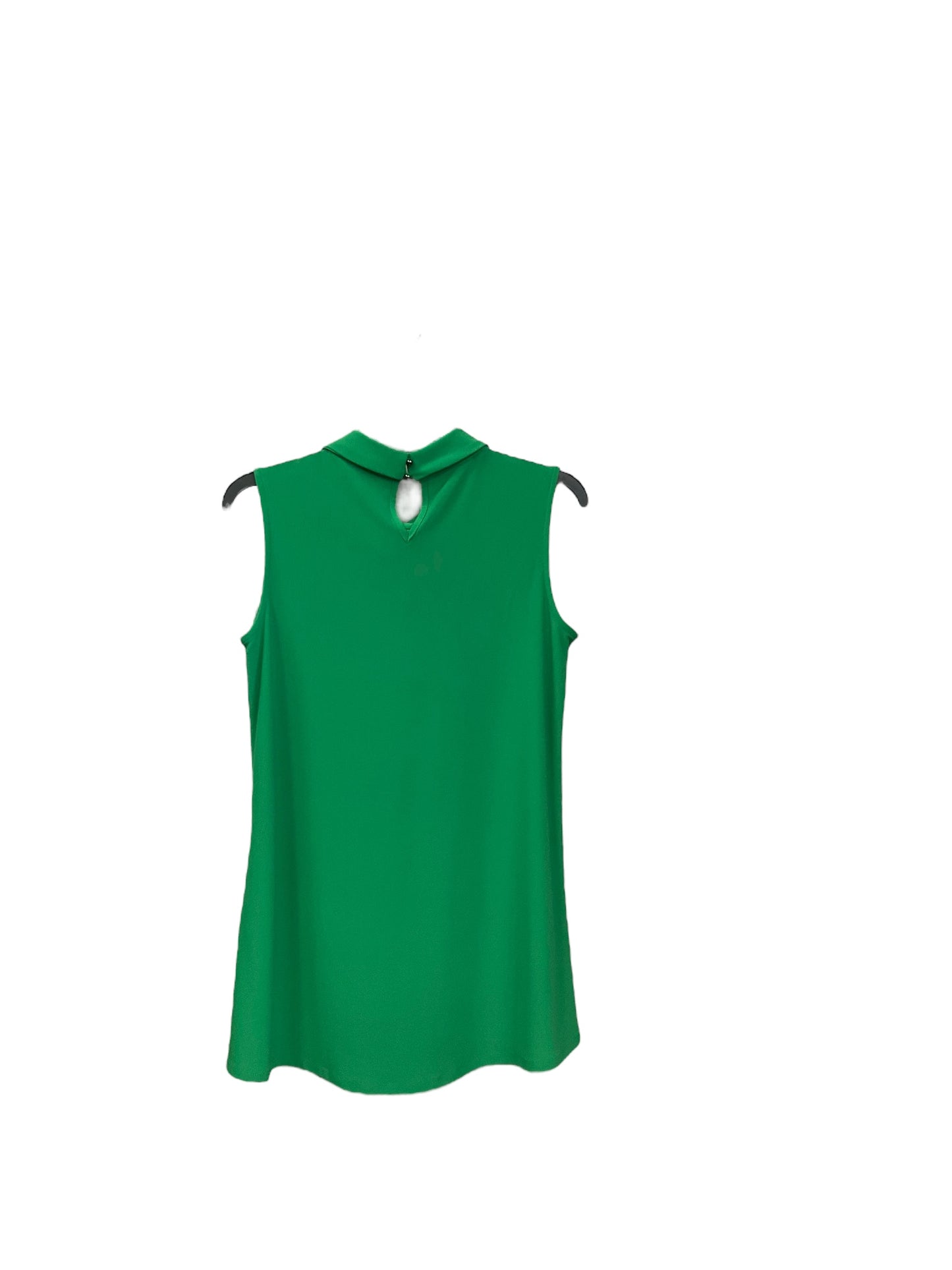 Green Top Sleeveless Dennis Basso Qvc, Size Xs