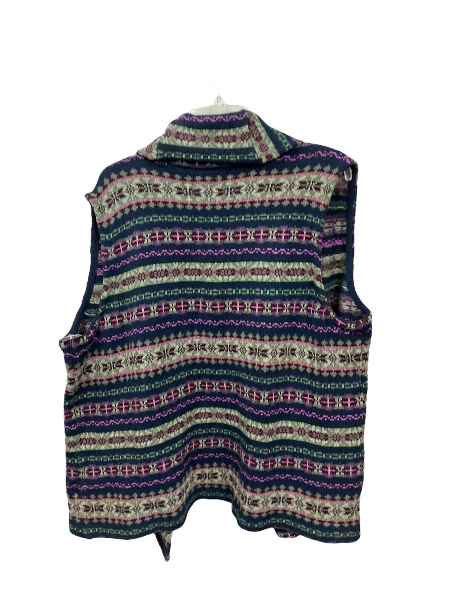 Vest Sweater By Chaps In Multi-colored, Size: 3x