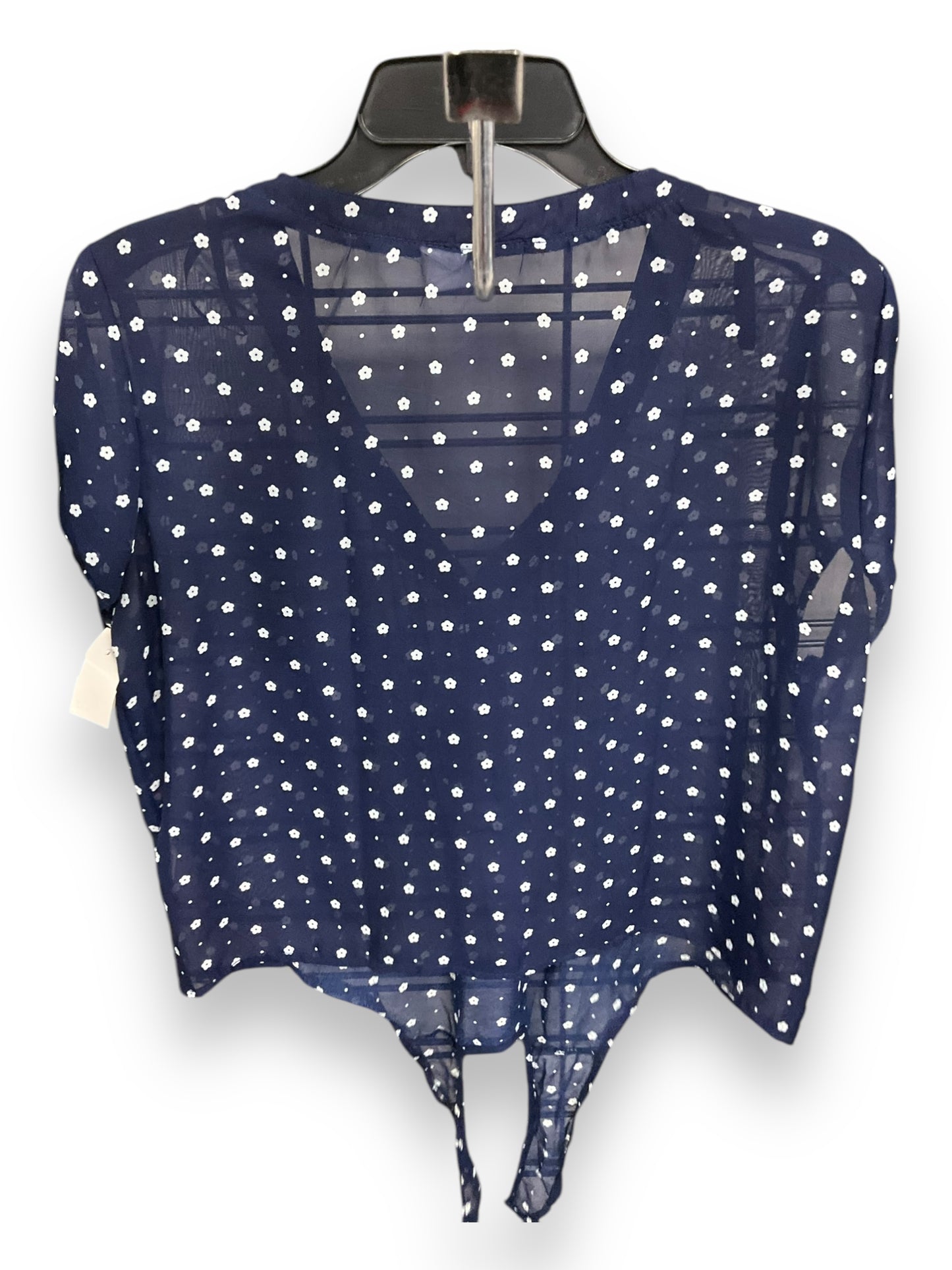 Blouse Short Sleeve By Red In Navy, Size: Xl