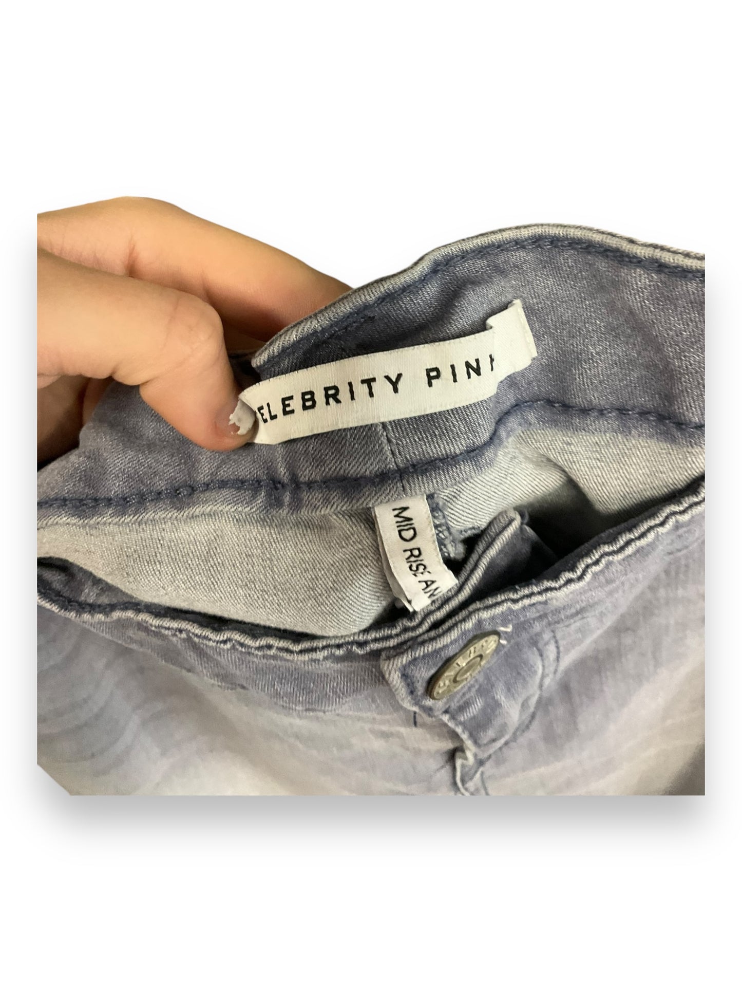 Jeans Straight By Celebrity Pink In Blue Denim, Size: 22