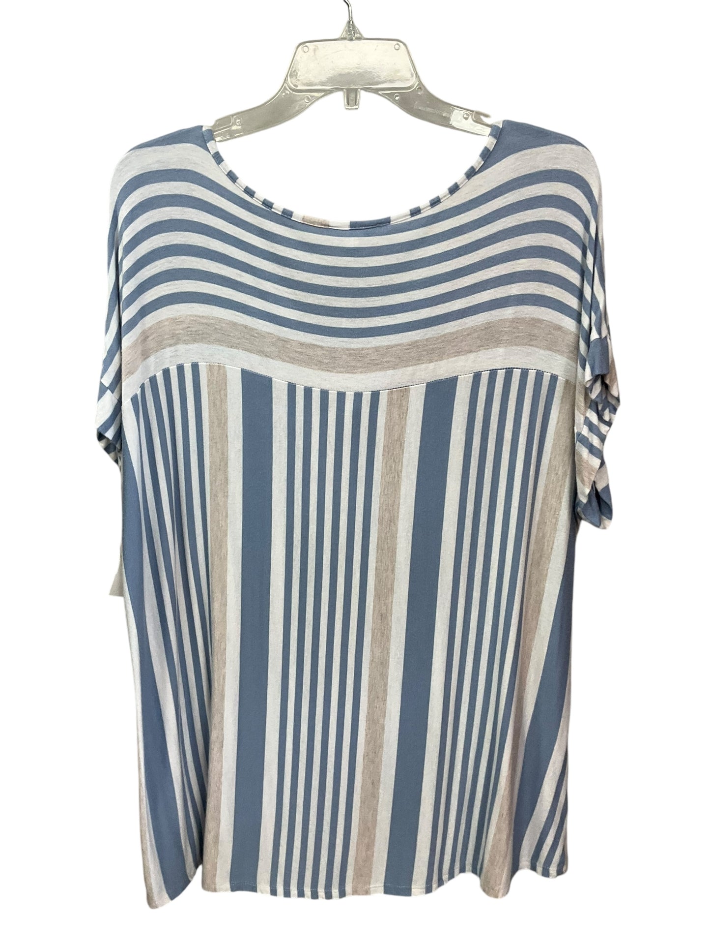 Top Short Sleeve By Clothes Mentor In Striped Pattern, Size: 2x