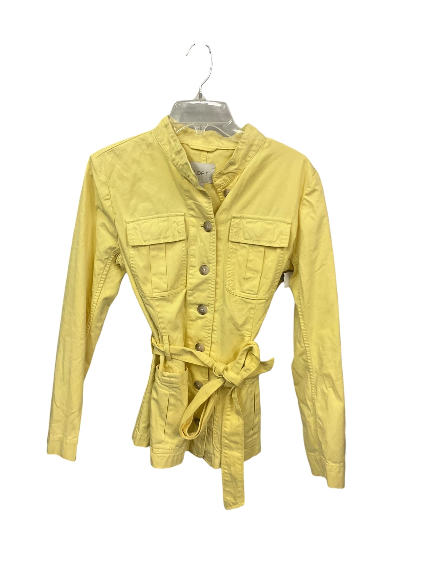 Jacket Utility By Loft In Yellow, Size: M