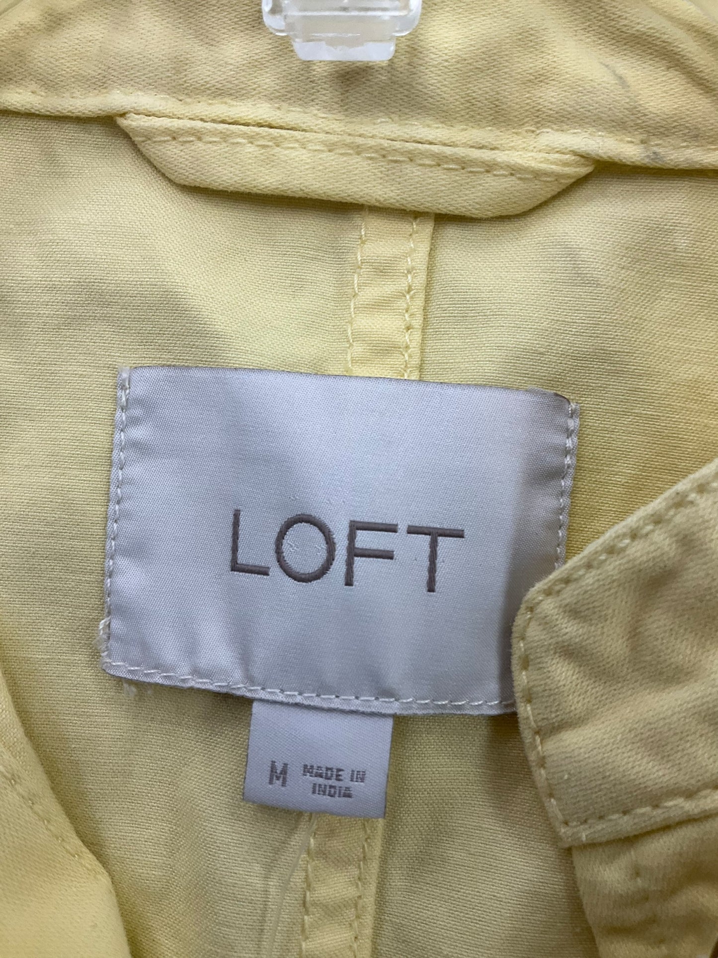 Jacket Utility By Loft In Yellow, Size: M