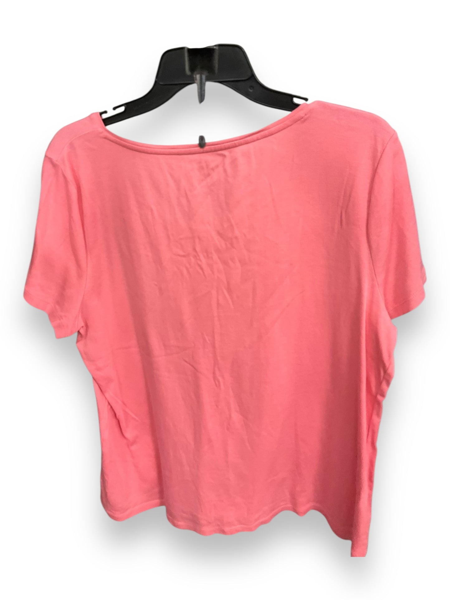 Top Short Sleeve By Talbots In Peach, Size: Xl