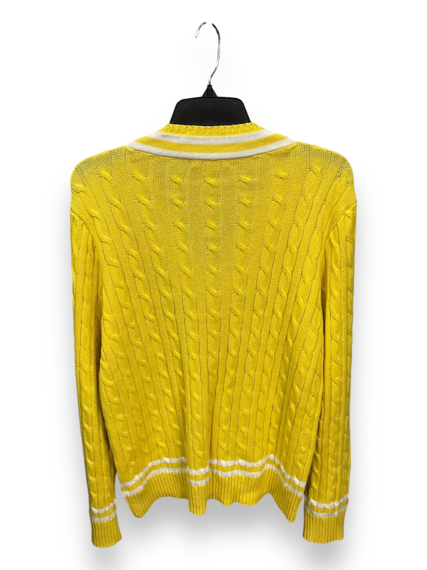 Sweater By Lauren By Ralph Lauren In Yellow, Size: Xl