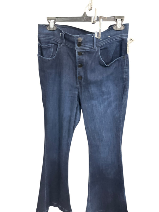 Jeans Flared By Express In Blue Denim, Size: 10