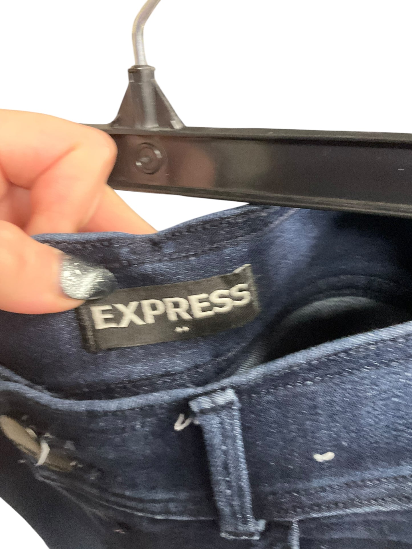 Jeans Flared By Express In Blue Denim, Size: 10