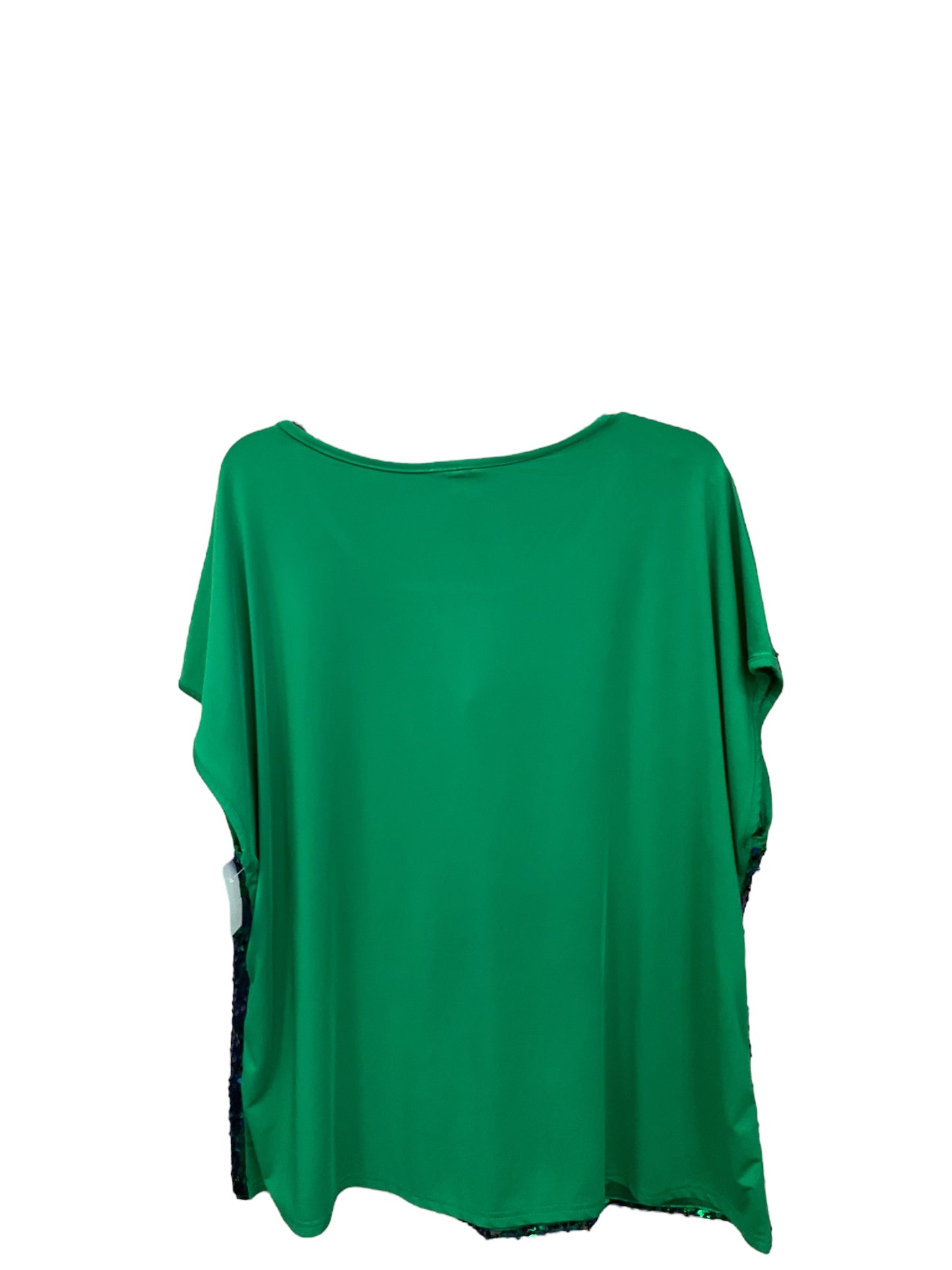 Top Short Sleeve By Clothes Mentor In Green, Size: 2x