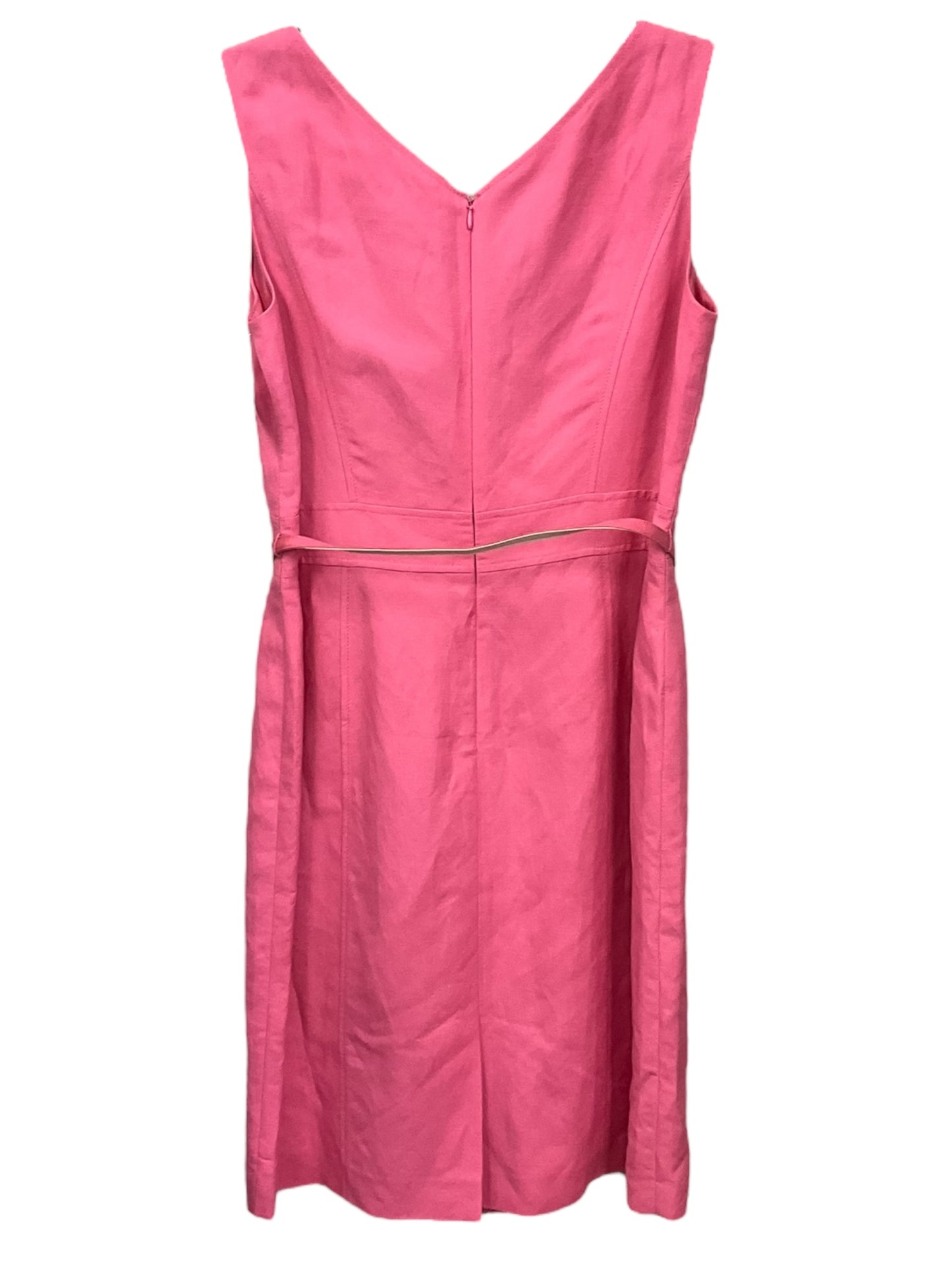 Pink Dress Casual Midi Clothes Mentor, Size 8