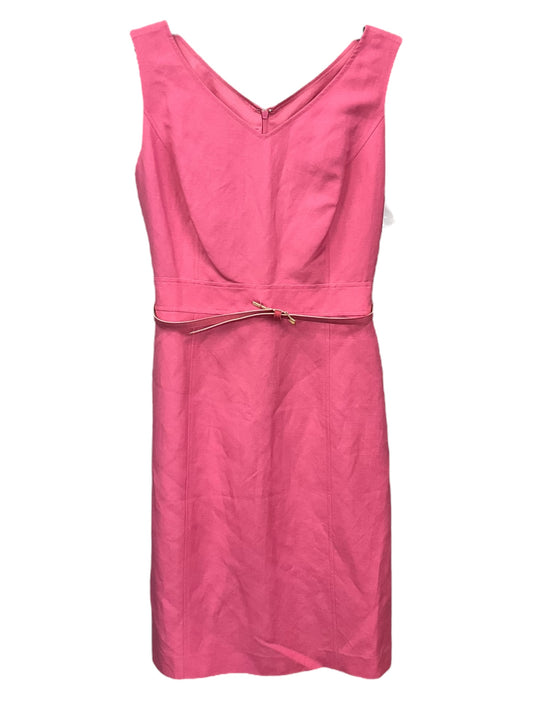 Pink Dress Casual Midi Clothes Mentor, Size 8