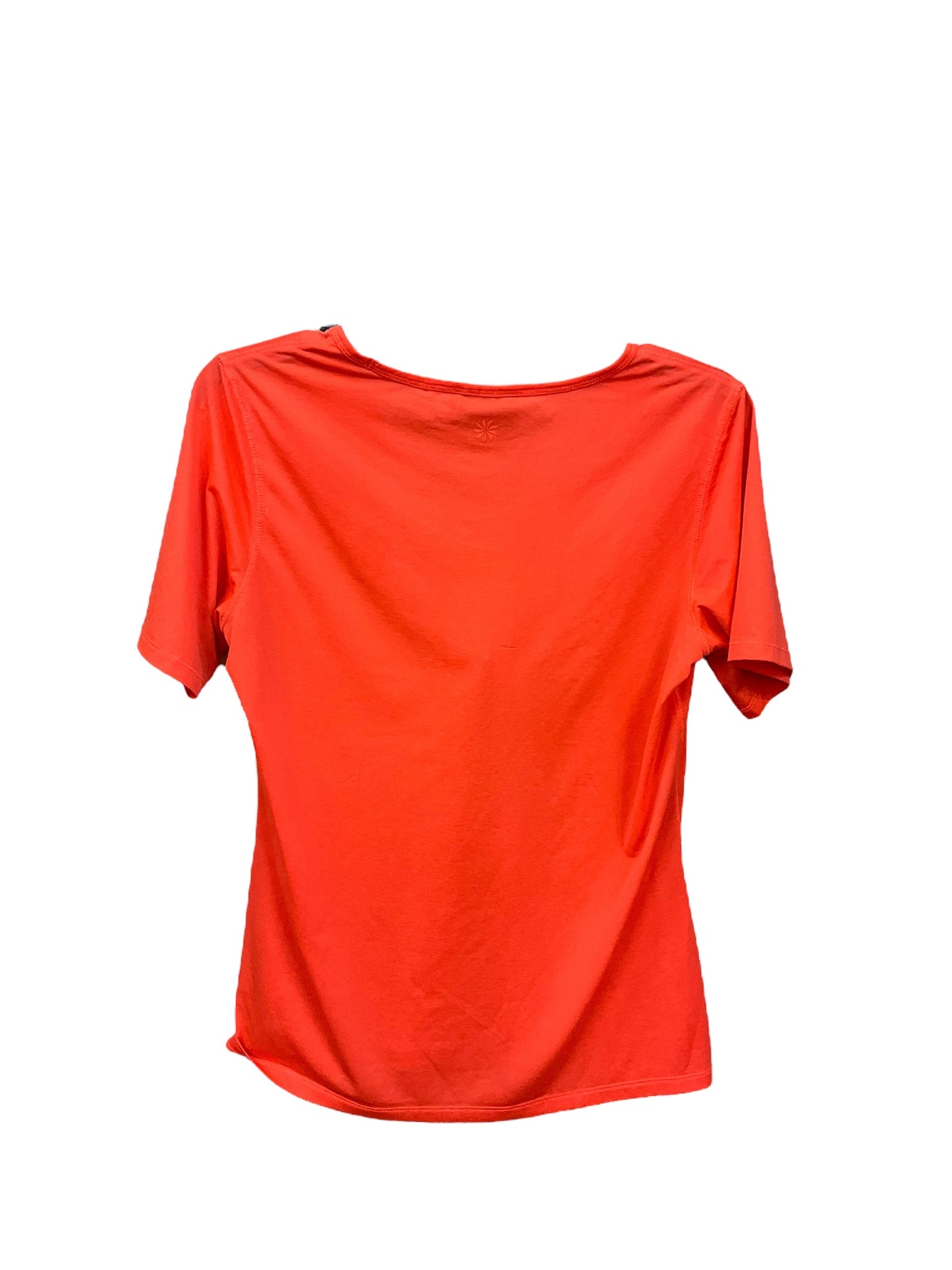 Athletic Top Short Sleeve By Athleta In Orange, Size: M